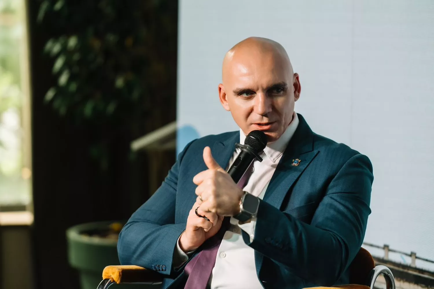 Олександр Сєнкевич під час заходу EUACI в червні 2026. Фото: Вікторія Гончарова