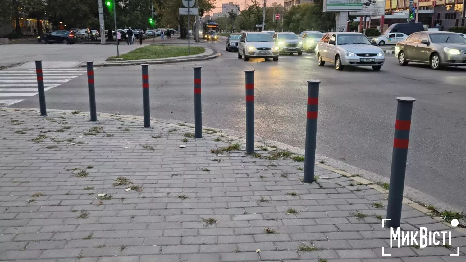 У Миколаєві майже за три роки встановили 518 болардів. Фото: МикВісті