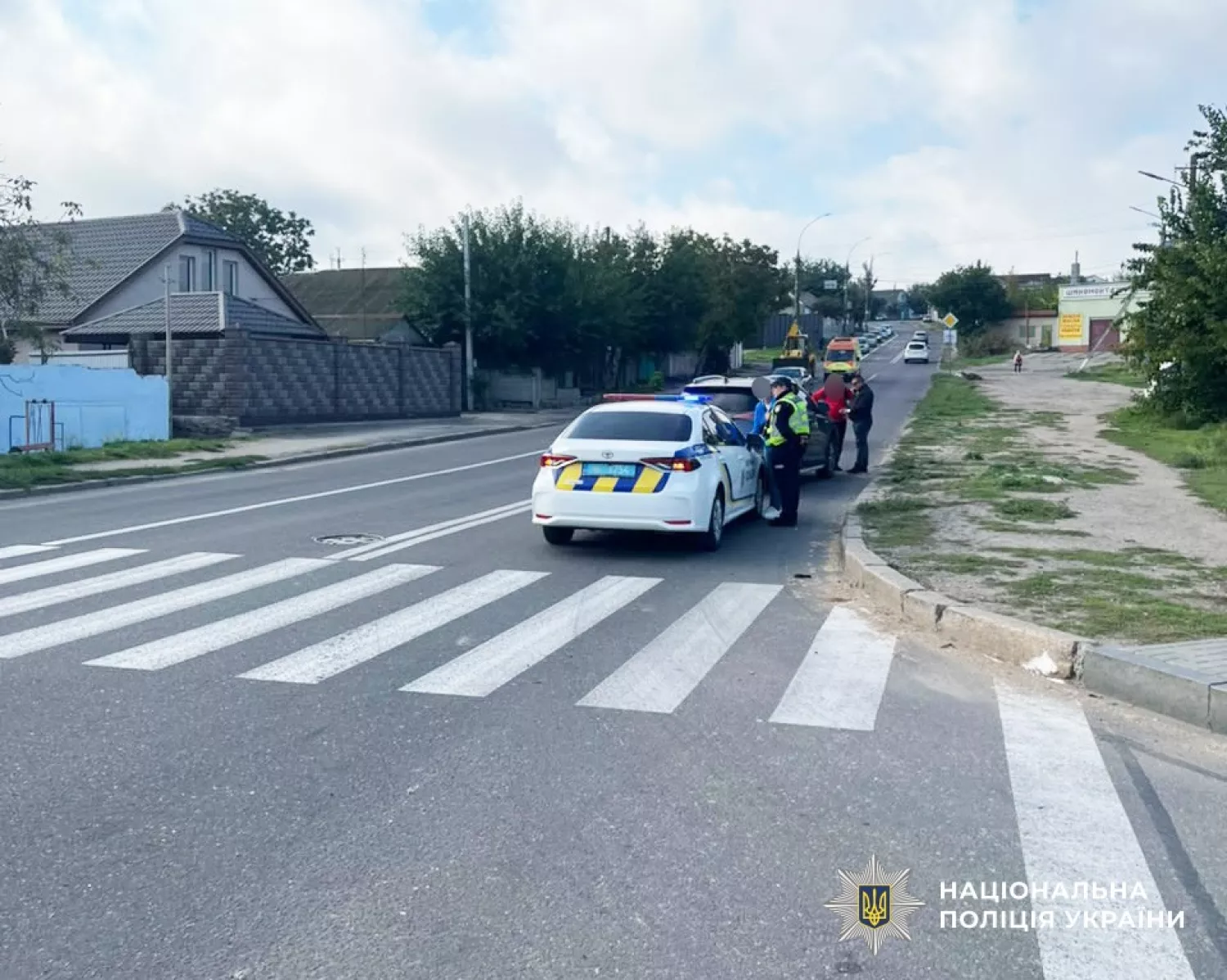На пішохідному переході в Миколаєві Toyota збив жінку. Фото: Нацполіція