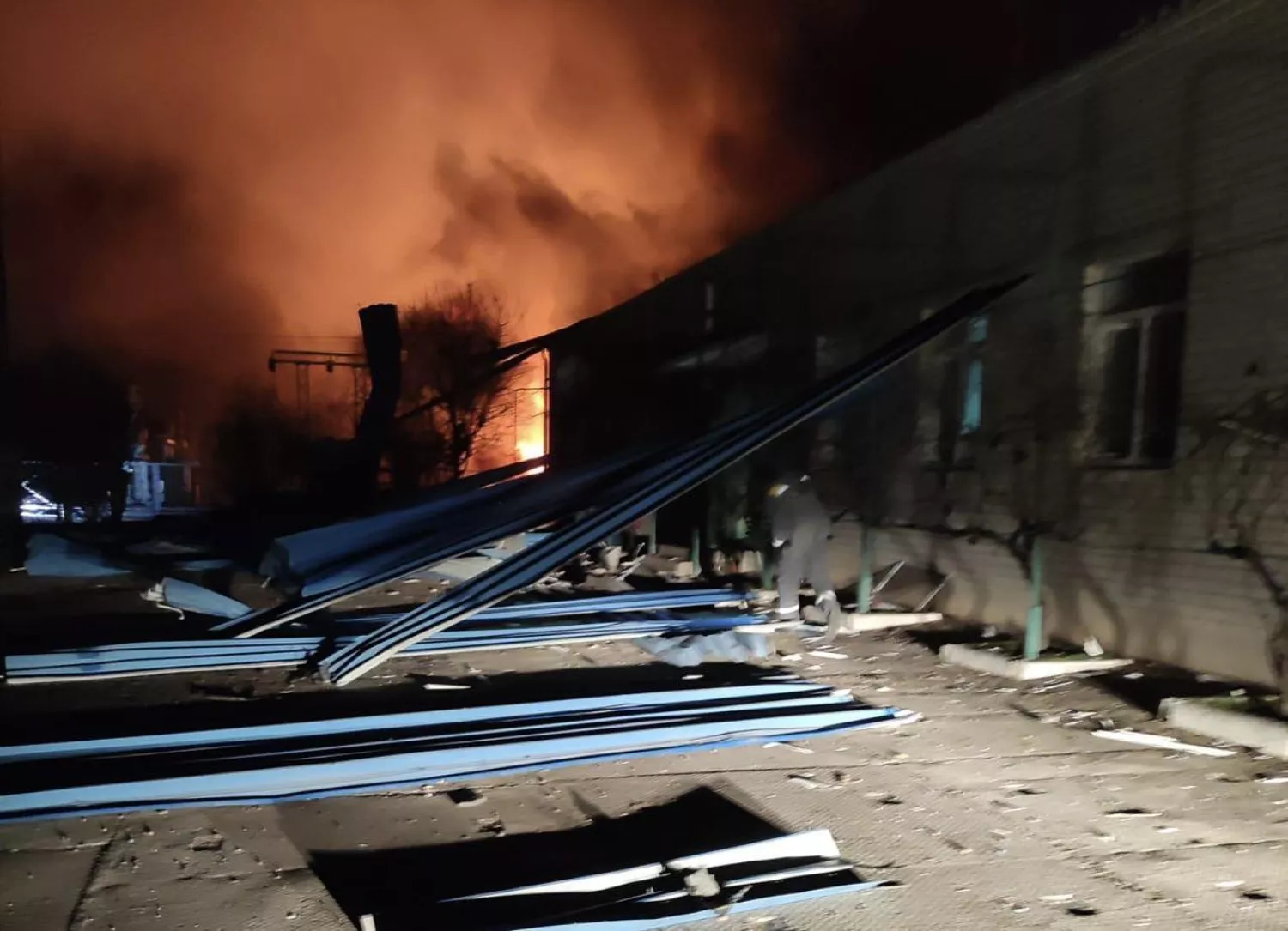 Наслідки обстрілу Одеської області 10 лютого. Фото: ОВА