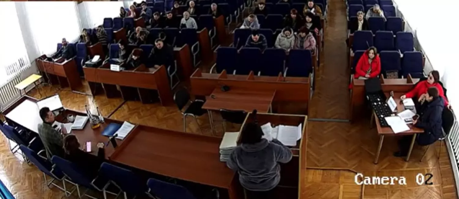 Скриншот засідання сесії Вознесенської міської ради