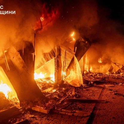 Наслідки російських обстрілів в Одесі 12 лютого. Фото: Одеська МВА