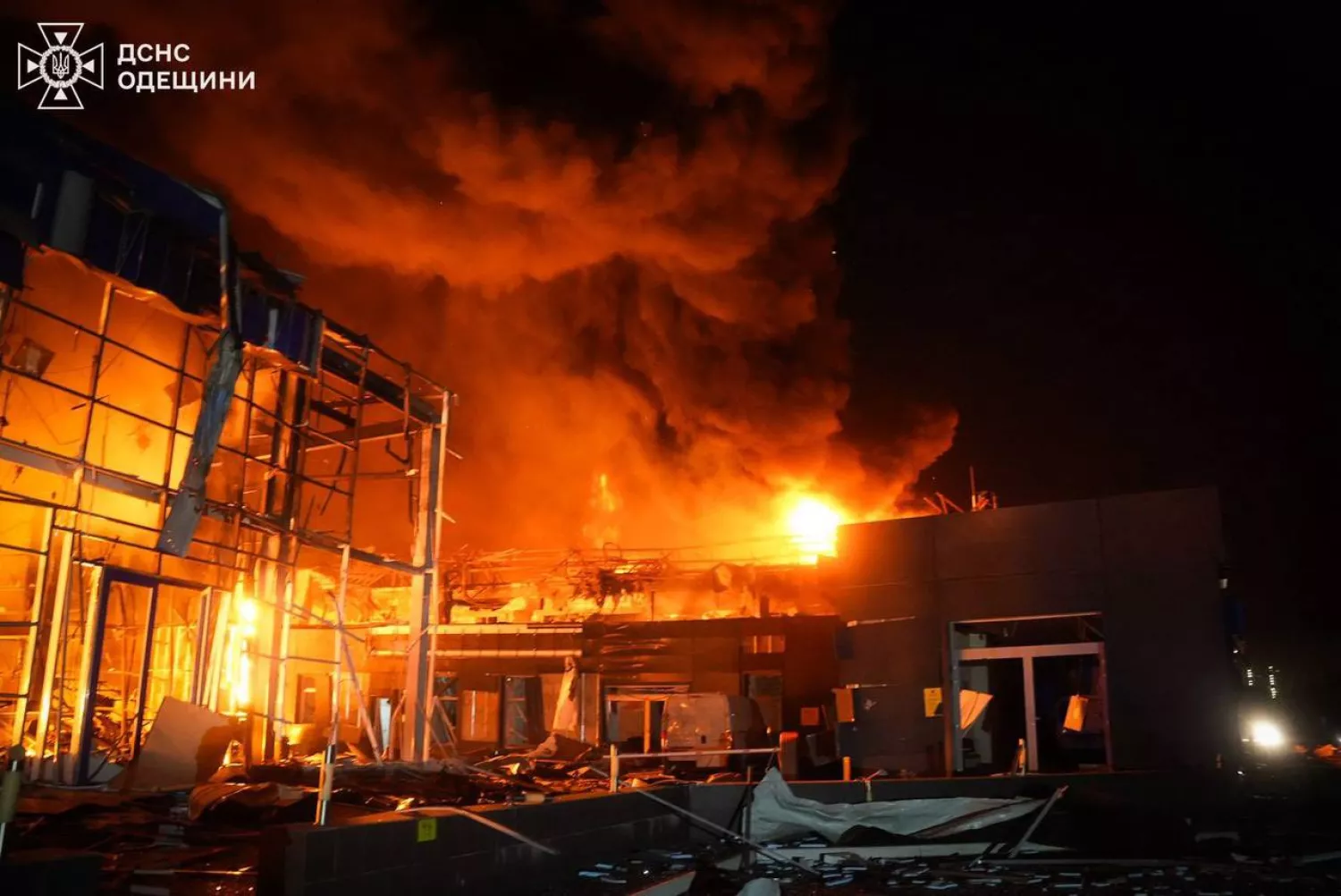 Наслідки обстрілу Одеси 12 лютого. Фото: ОВА