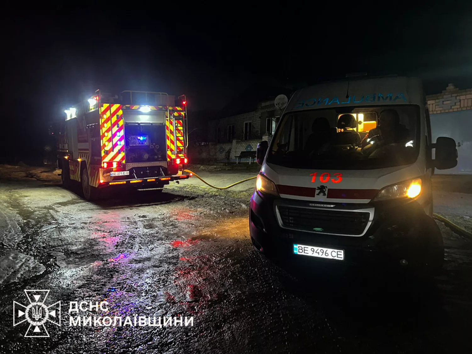 Ліквідація пожежі у Миколаївській області. Фото: ДСНС