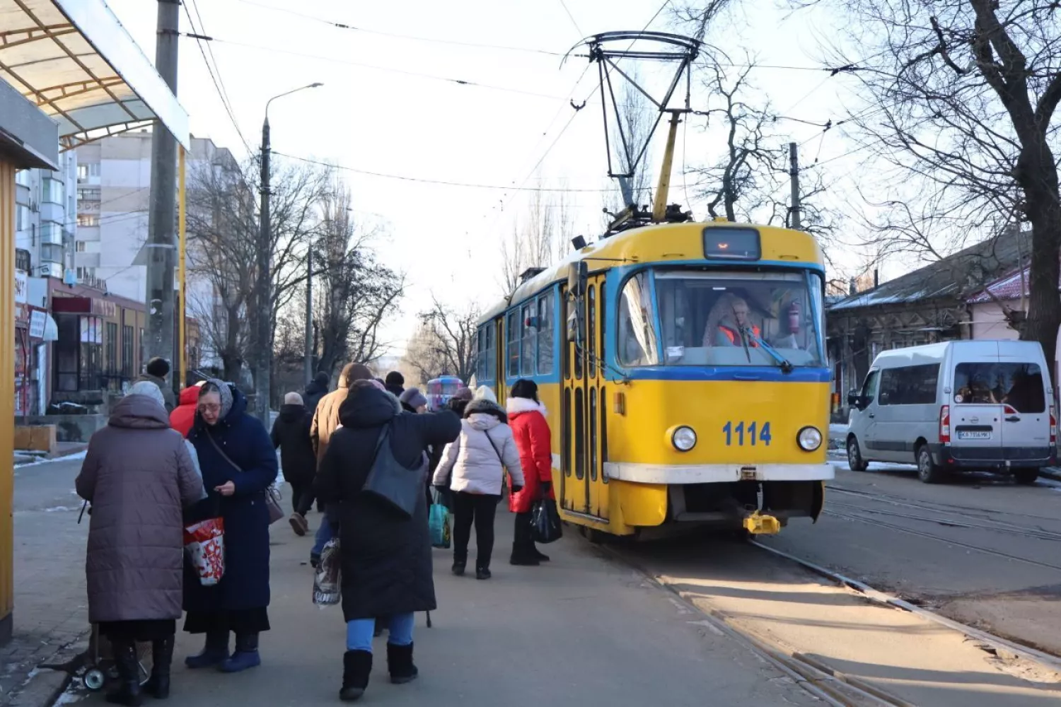 У Миколаєві 13 лютого відновили рух електротранспорту. Фото: Миколаївелектротранс