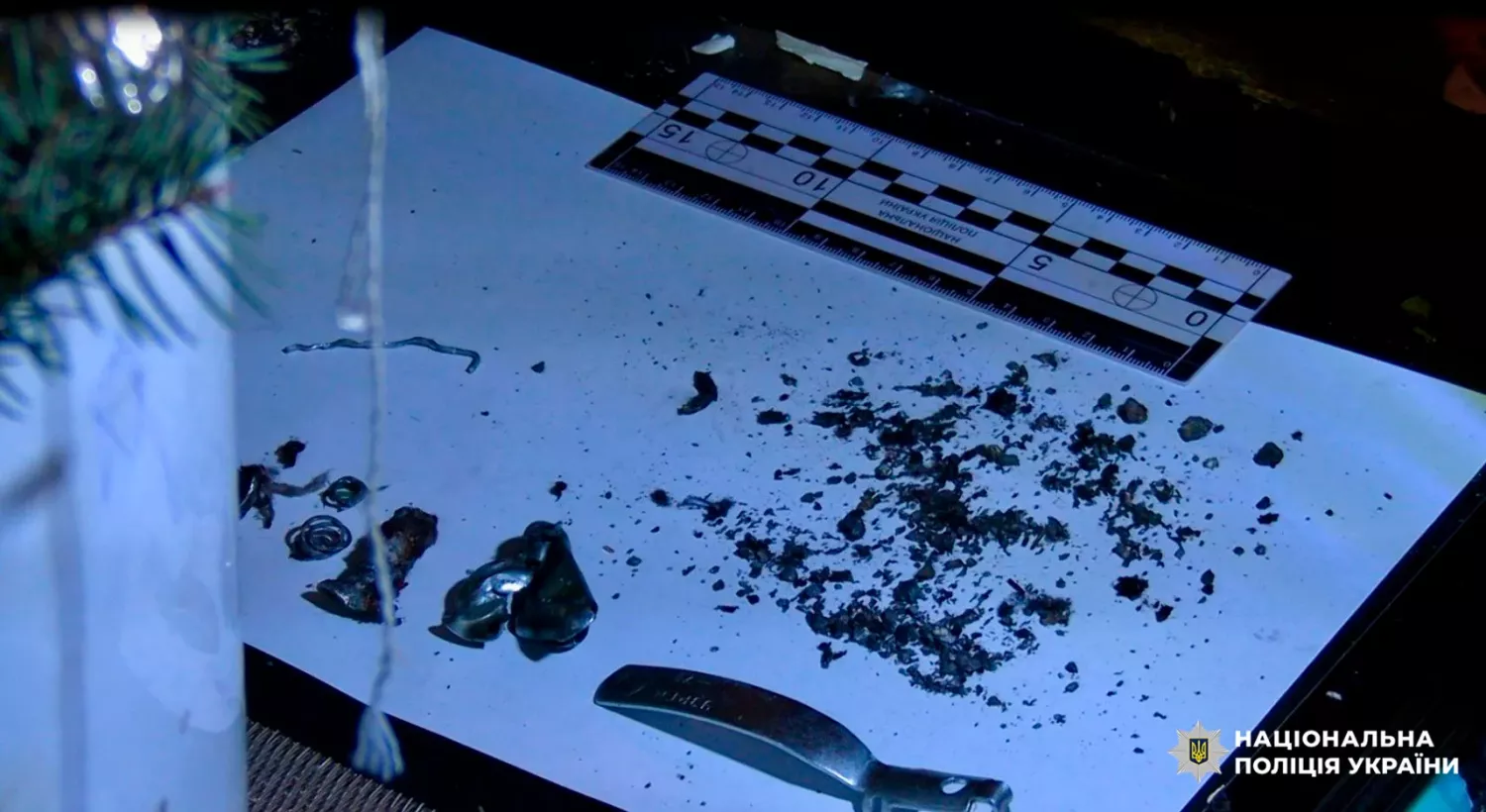 Уламки гранати, фото: Національна поліція