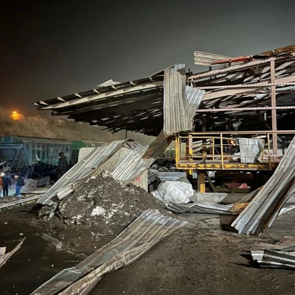 Наслідки російських обстрілів в Одеській області, 13 лютого, фото: ДСНС