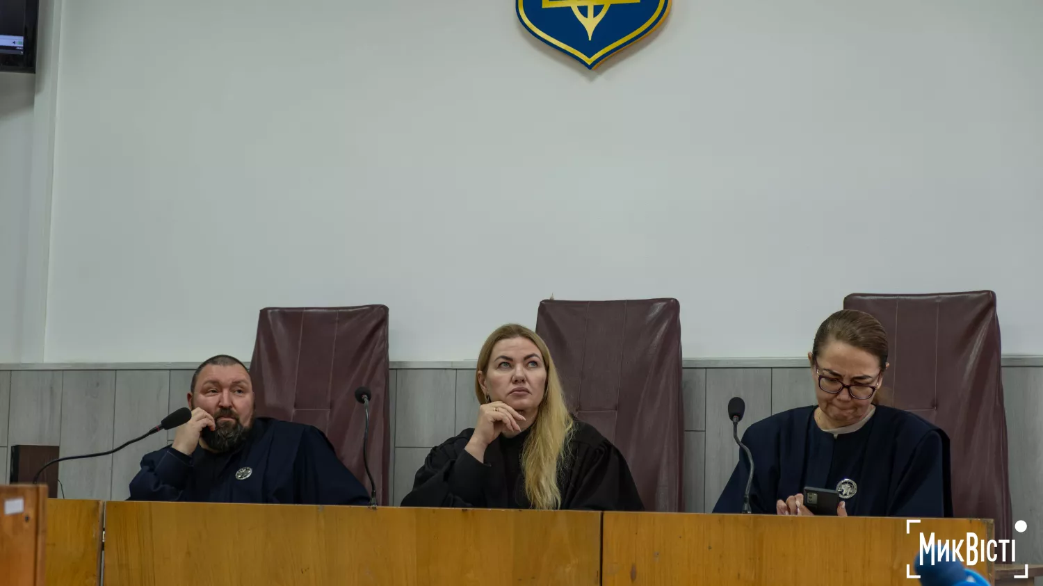 Справу слухає колегія суддів: Ірина Боброва, Інна Притуляк та Вадим Гаврасієнко. Фото: Аліса Мелік-Адамян, МикВісті
