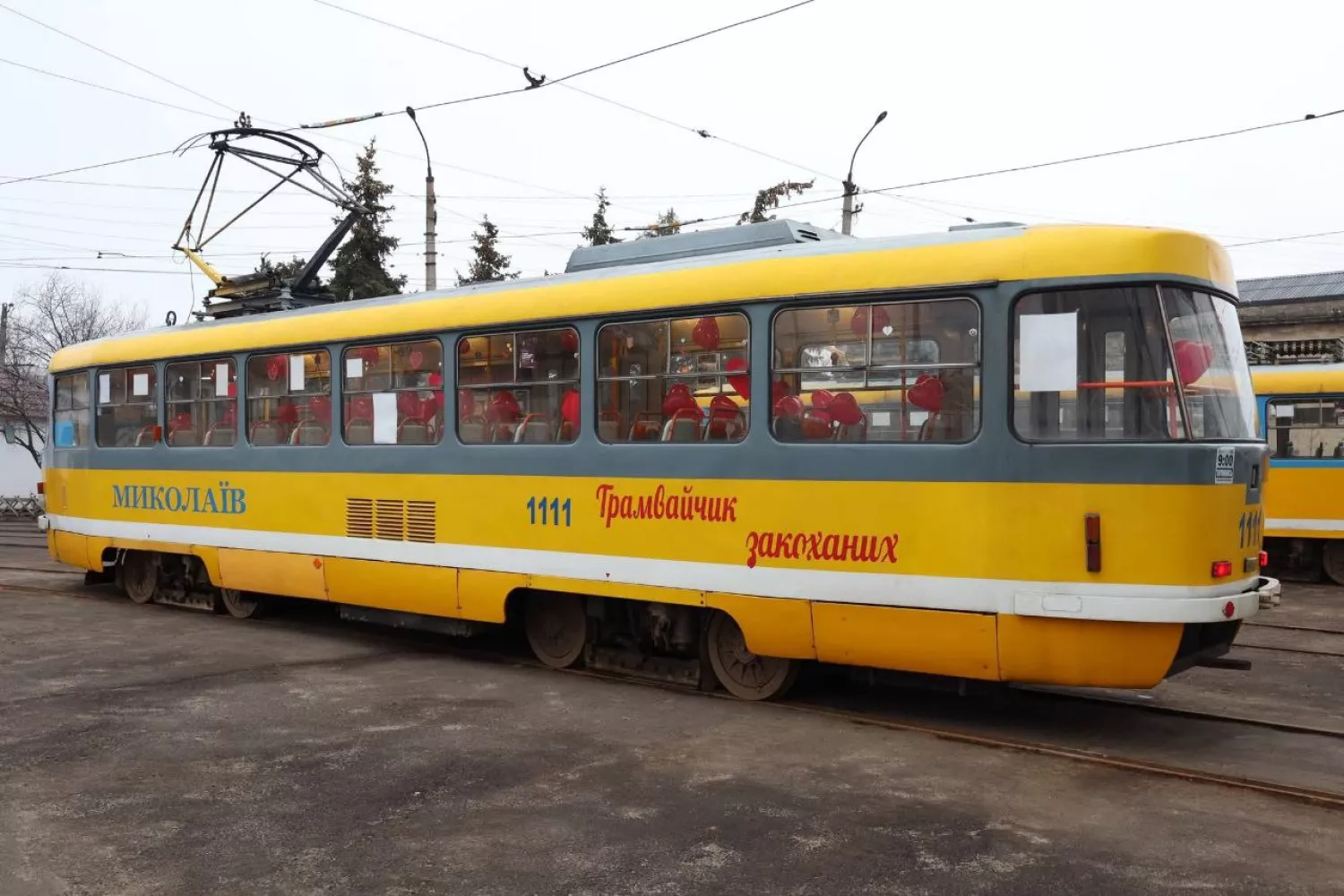 У Миколаєві на День закоханих курсуватиме святковий трамвай. Фото: Миколаївська міська рада