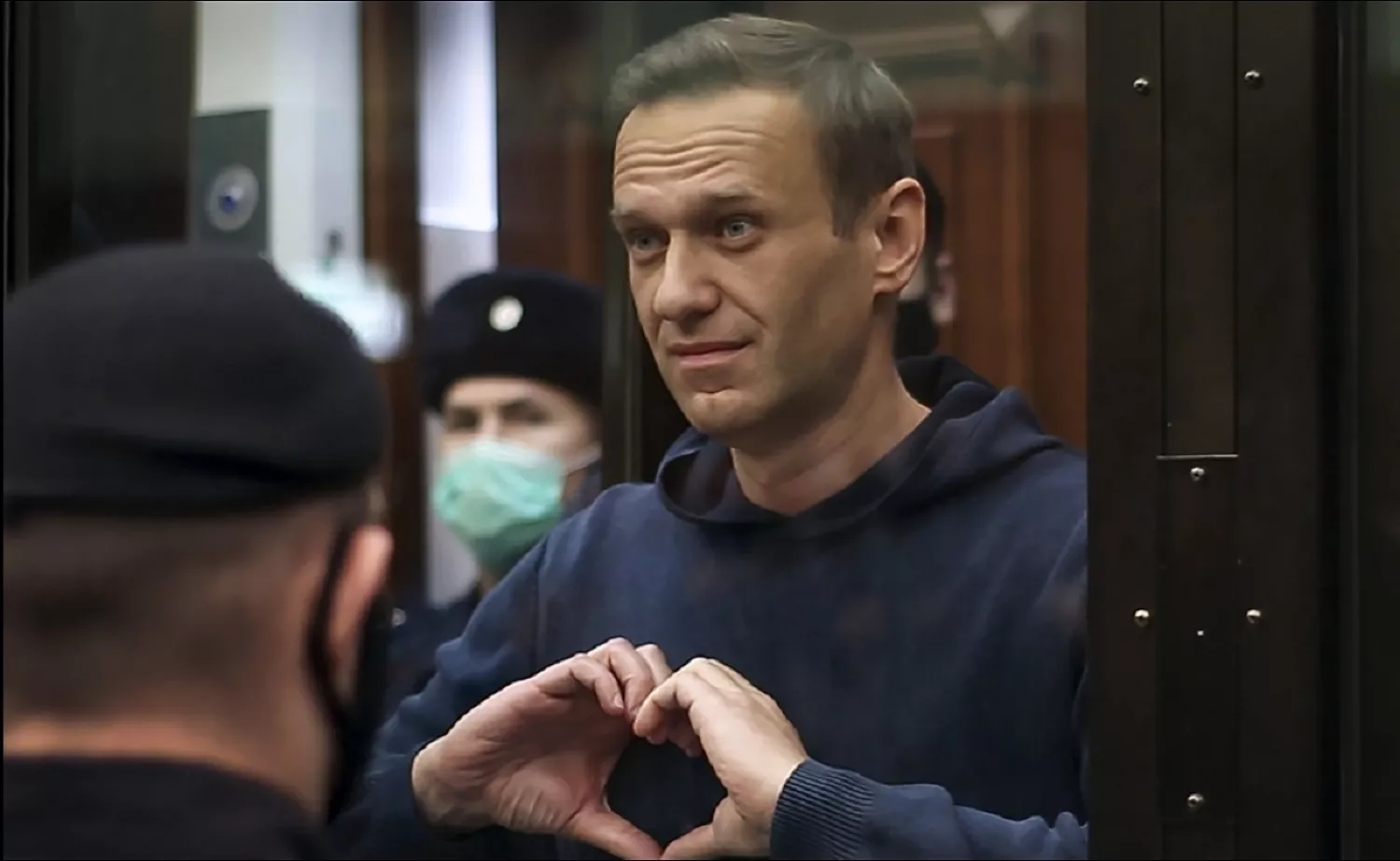 Олексій Навальний під час оголошення вироку, фото: Интерфакс