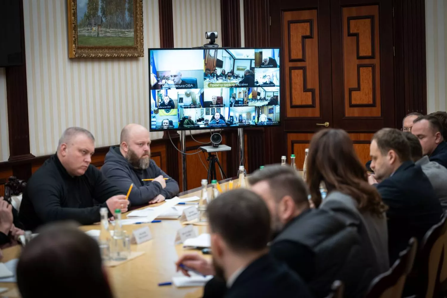 Нарада з керівниками обласних військових адміністрацій. Фото: Telegram-канал Олексія Кулеби