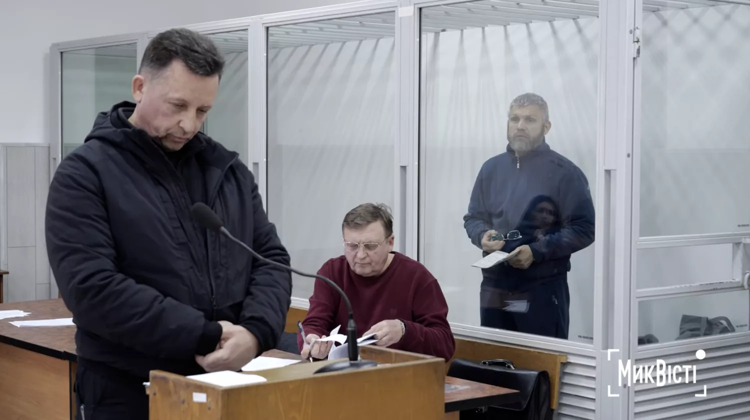 Сергій Бичков на допиті 12 лютого. Фото: НикВести