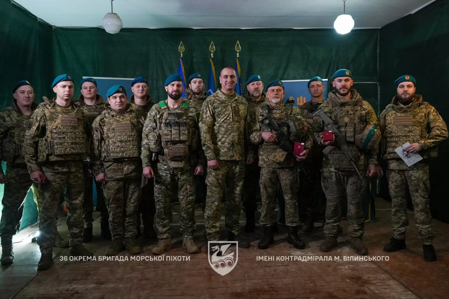 Командувач ВМС нагородив миколаївських військових 36 бригади морської піхоти. Фото: 36 бригада морської піхоти