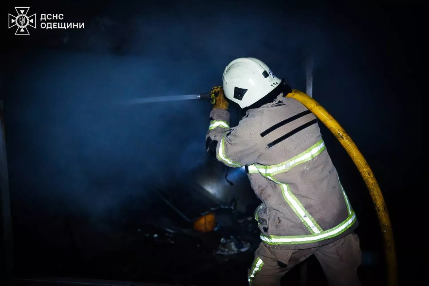 Обстріл Одеси 17 лютого. Фото: ДСНС