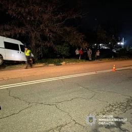 На Миколаївщині судитимуть водія мікроавтобусу за смертельний наїзд на жінку. Фото: поліція Миколаївщини
