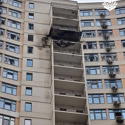 Наслідки нічної атаки по Одесі 17 лютого 2026 року. Фото: Одеська ОВА