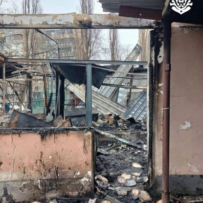 Наслідки нічної атаки по Одесі 17 лютого 2026 року. Фото: Одеська ОВА