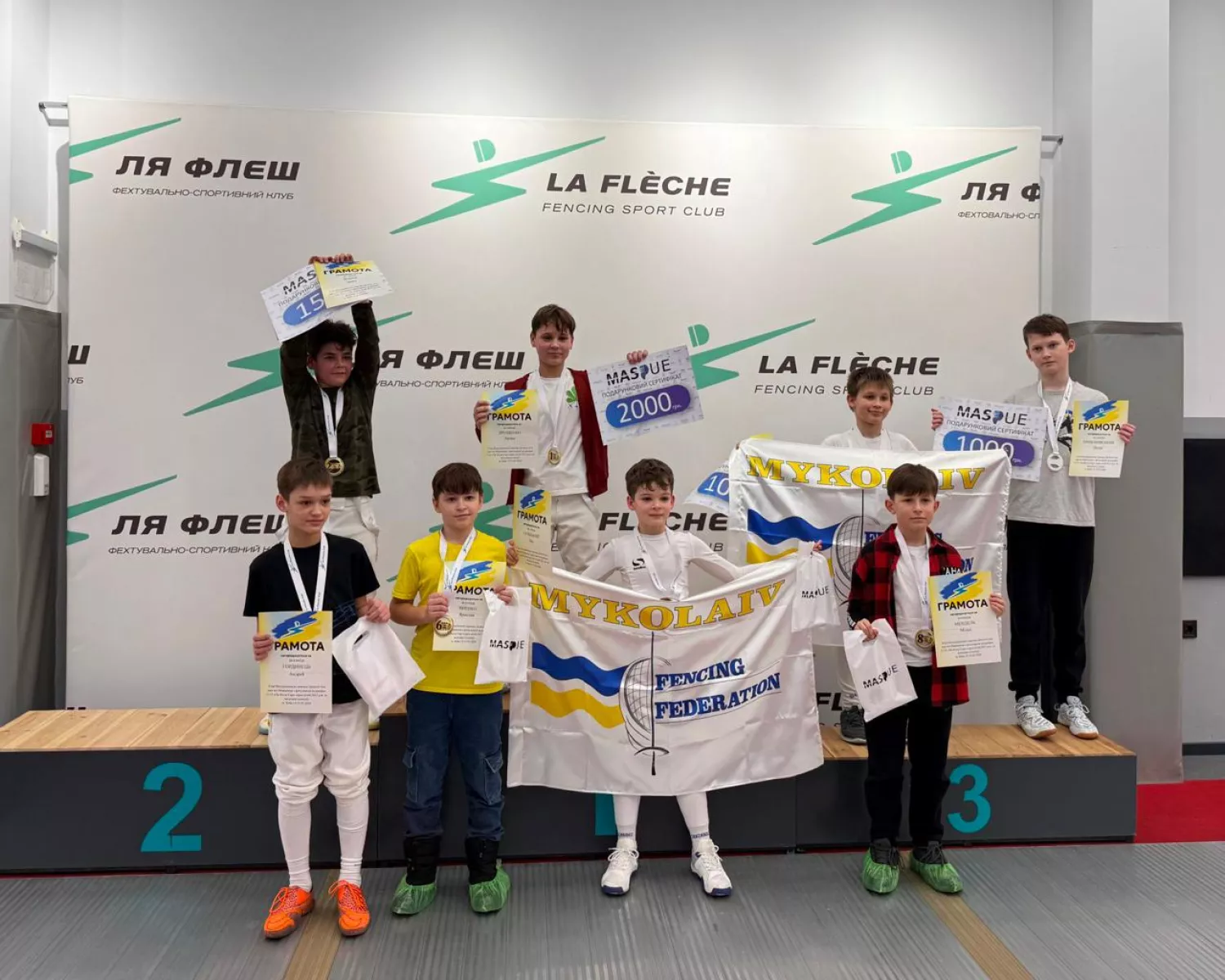 Фехтувальники з Миколаєва вибороли нагороди на всеукраїнських змаганнях. Фото: Миколаївська міскрада