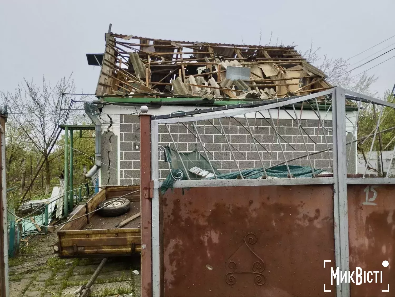 Наслідки обстрілу Миколаївщини. Архівне фото МикВісті, ілюстративне