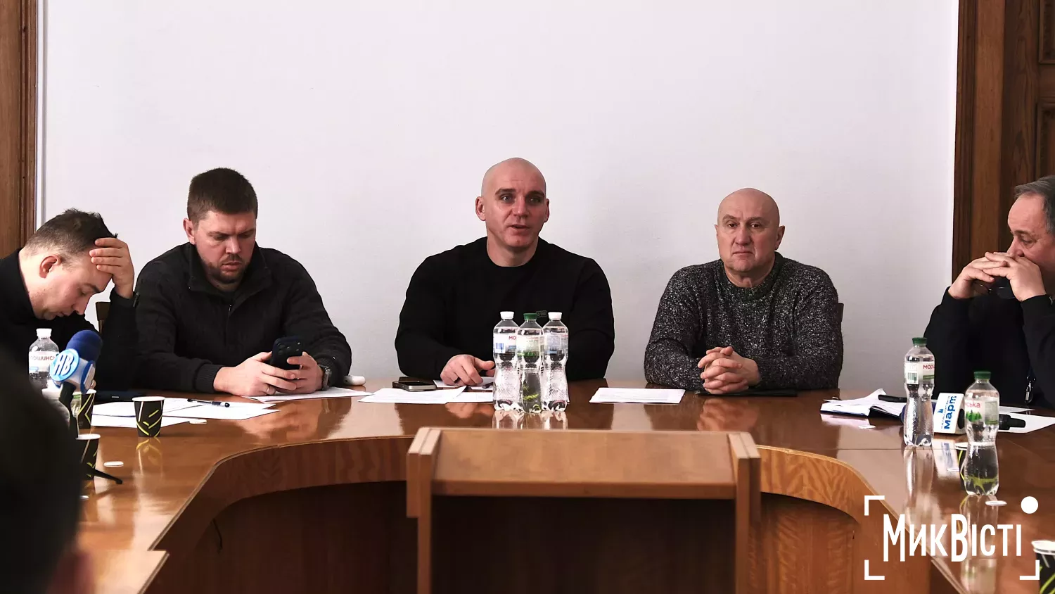 Олександр Сєнкевич під час апаратної наради 2 лютого. Фото: НикВести