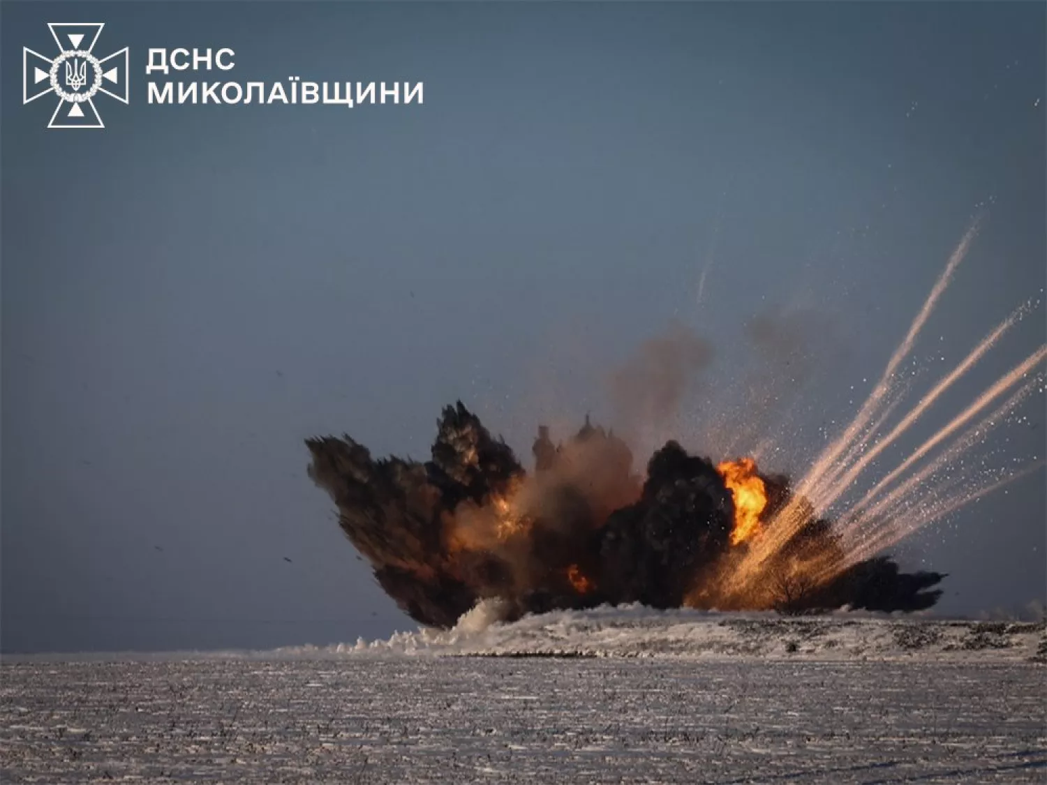 На Миколаївщині сапери знищили ракету Х-101. Фото: ДСНС Миколаївщини