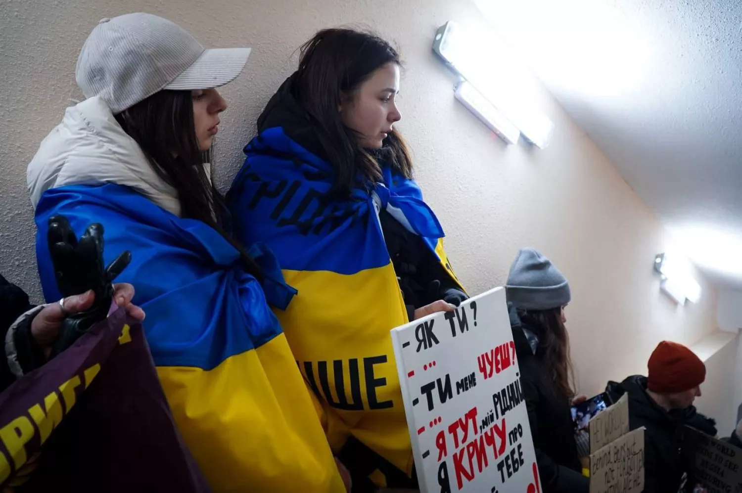 У Миколаєві 22 лютого пройшла акція-нагадування щодо військовополонених. Фото: телеграм-канал Сєнкевич Online