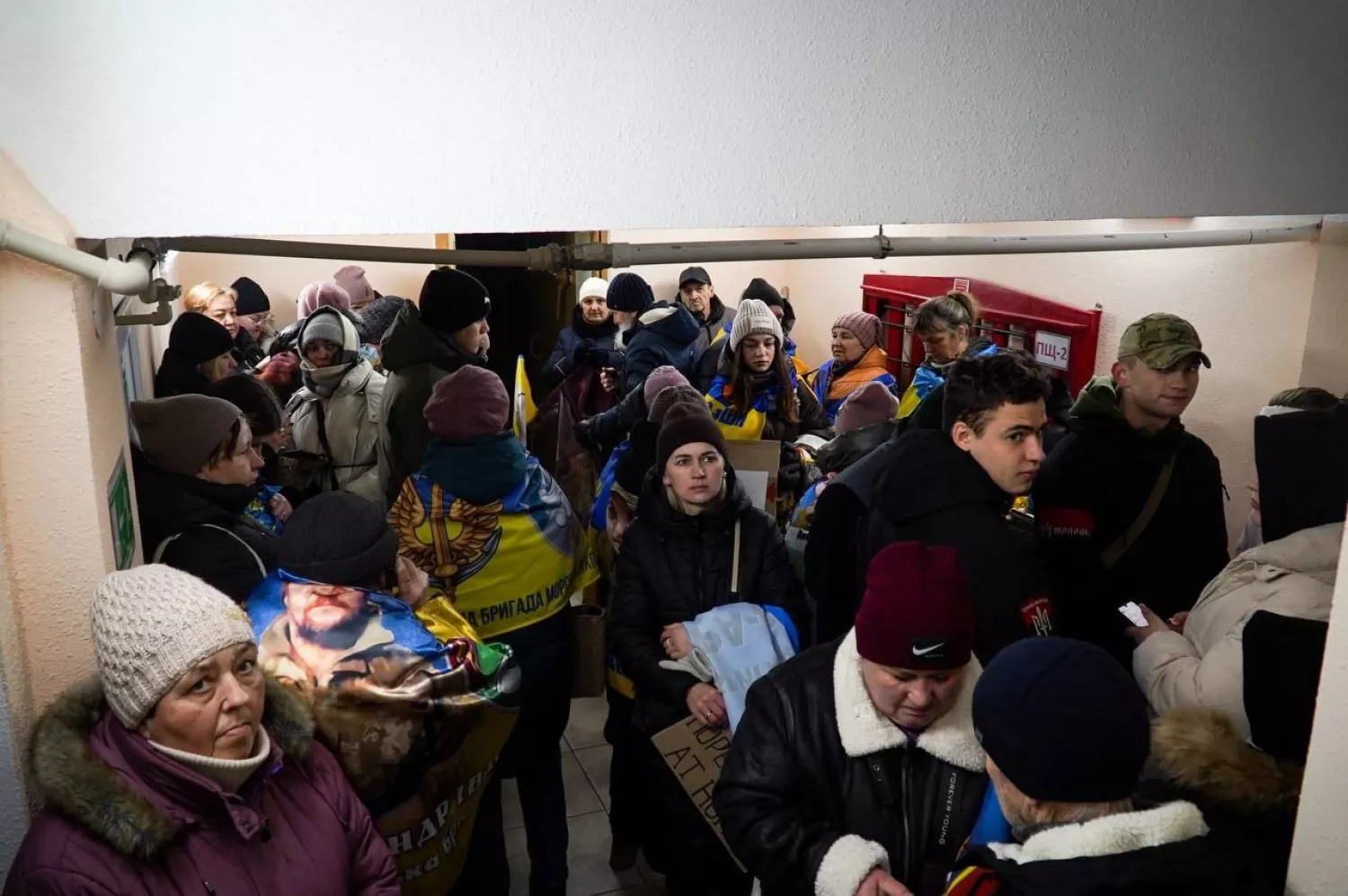 У Миколаєві 22 лютого пройшла акція-нагадування щодо військовополонених. Фото: телеграм-канал Сєнкевич Online