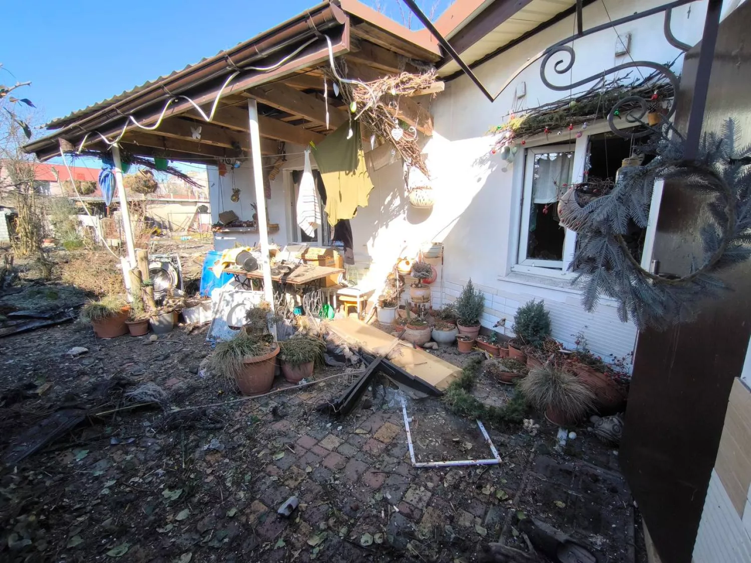 Наслідки атаки шахедів в Миколаєві. Фото: телеграм-каналу Віталія Кіма