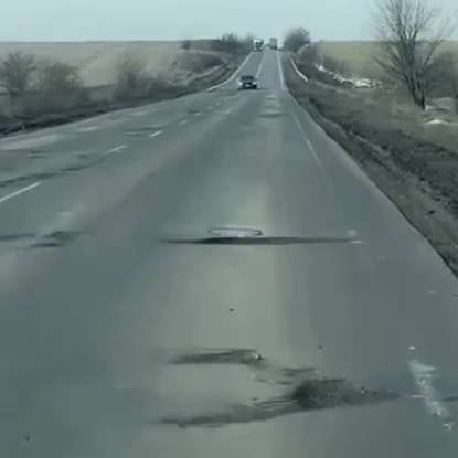 стан ділянки траси М-14 від Миколаєва до Одеси. Скришнот з TikTok / svetlana_wax_