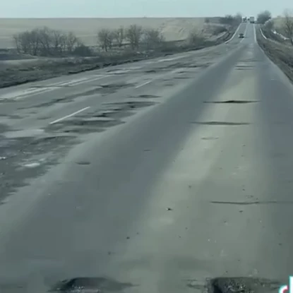 стан ділянки траси М-14 від Миколаєва до Одеси. Скришнот з TikTok / svetlana_wax_