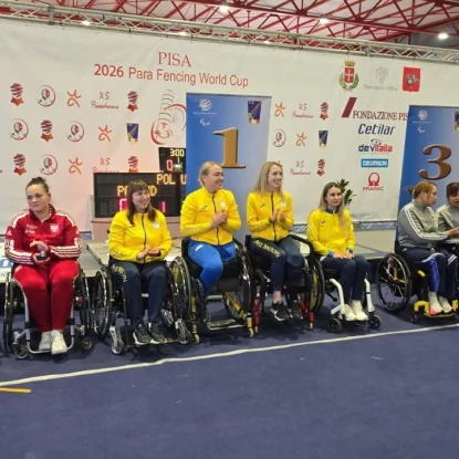 Миколаївські парафехтувальники на Кубку світу. Фото: Миколаївська міськрада