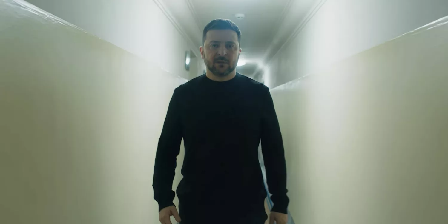 Зеленський уперше показав бункер на Банковій. Скриншот із відеозвернення президента