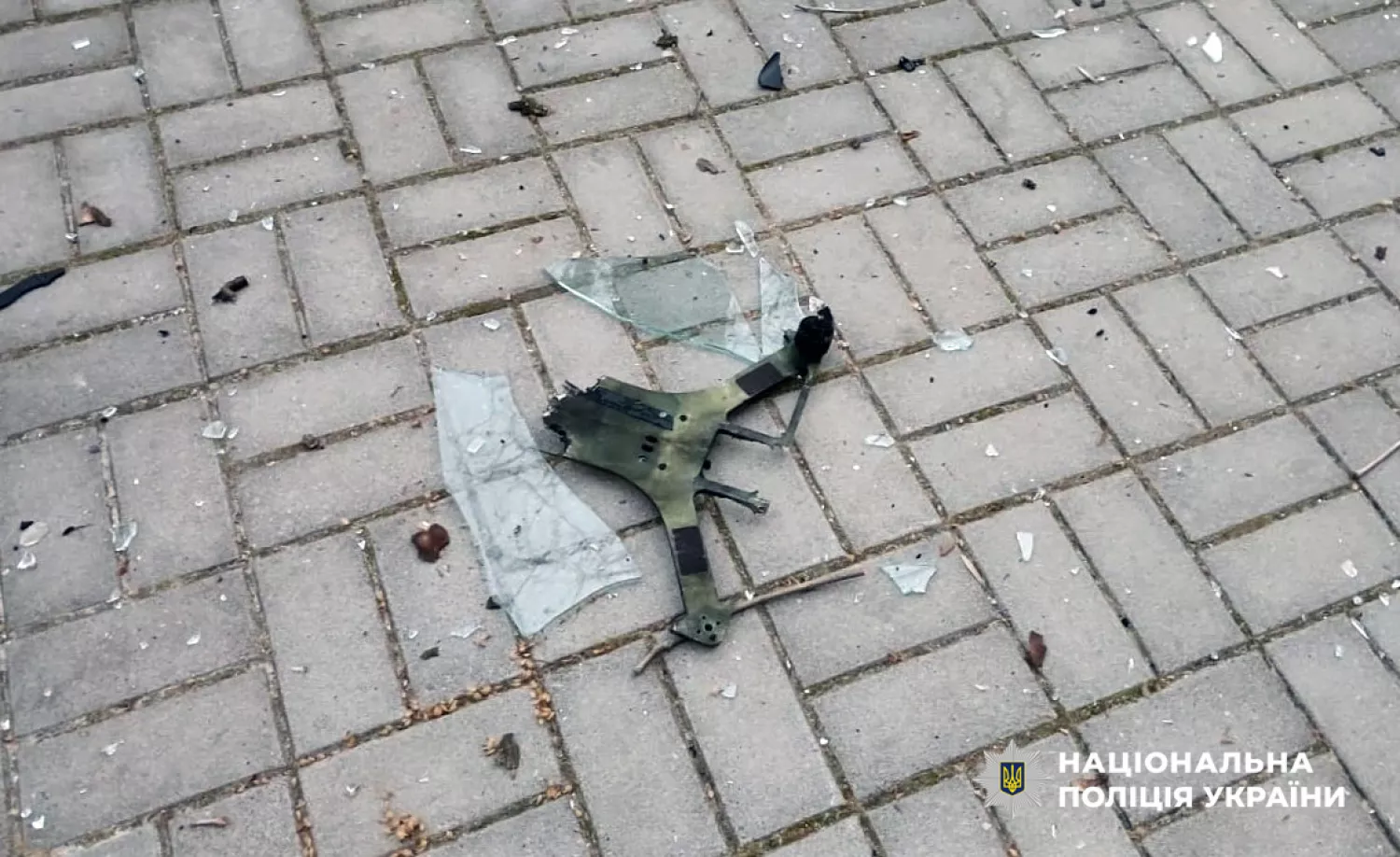 Обстріл Херсона 23 лютого. Фото: Нацполіція