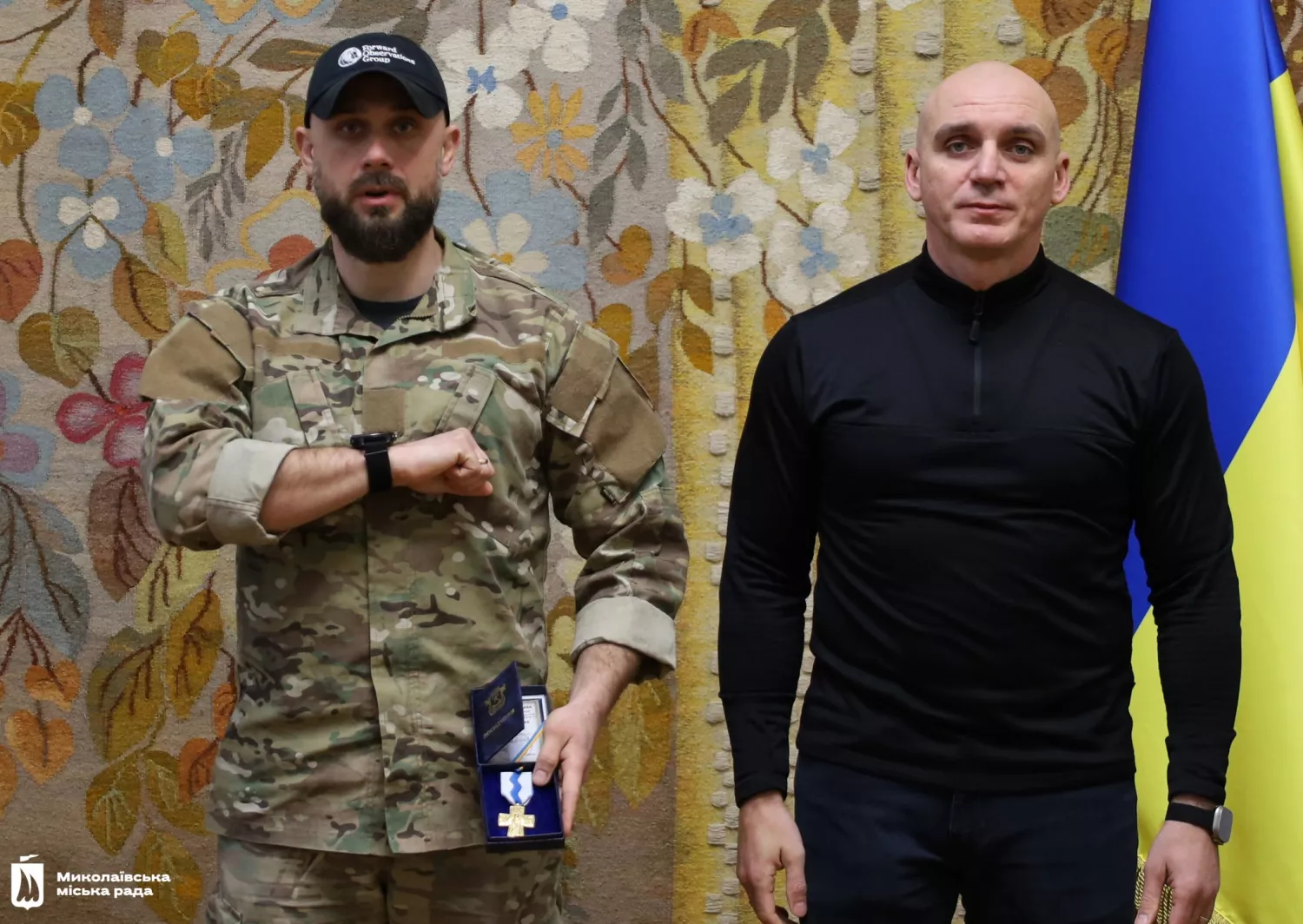 Церемонія нагородження відзнаки «За оборону Миколаєва». Фото: Миколаївська міська рада