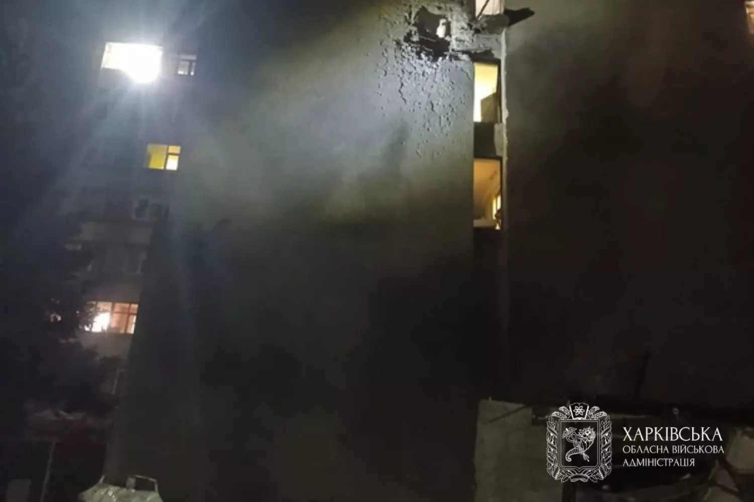 Наслідки обстрілу Харкова 26 лютого. Фото: Харківська ОВА