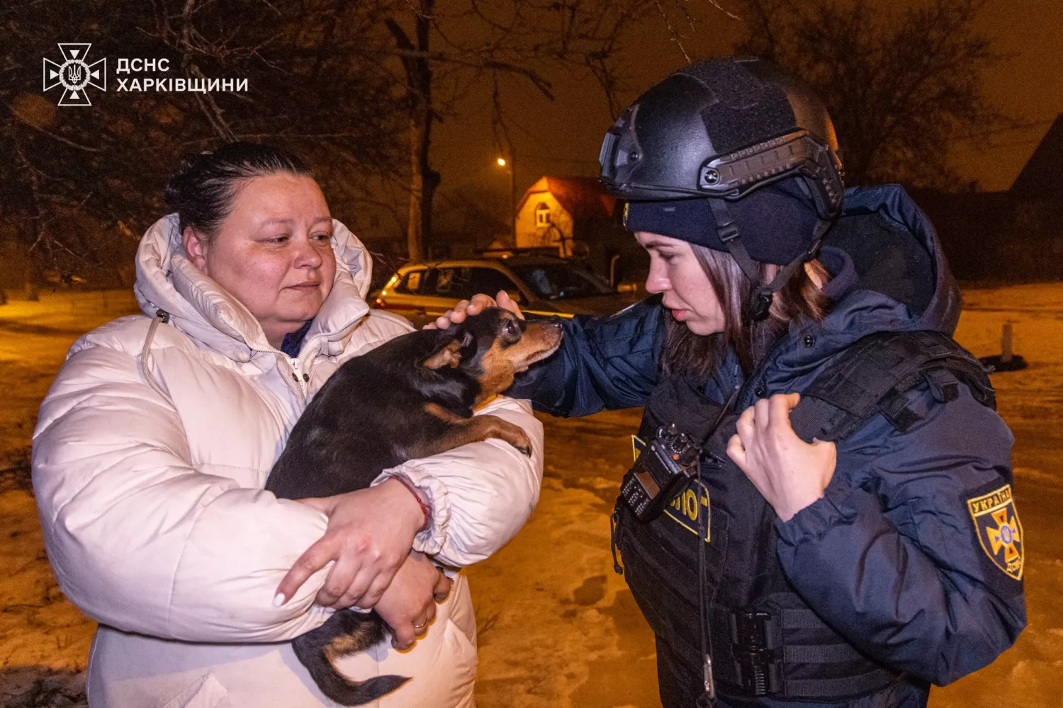 Наслідки обстрілу Харкова 26 лютого. Фото: ДСНС