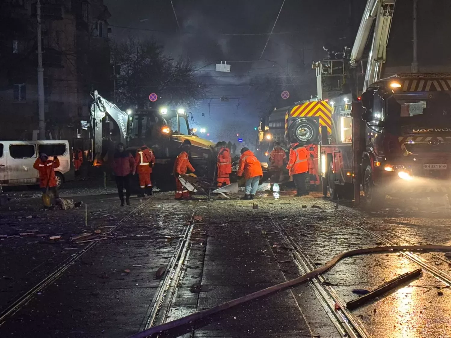 Наслідки обстрілу Одеси 27 січня. Фото: Одеська МВА, для ілюстрації