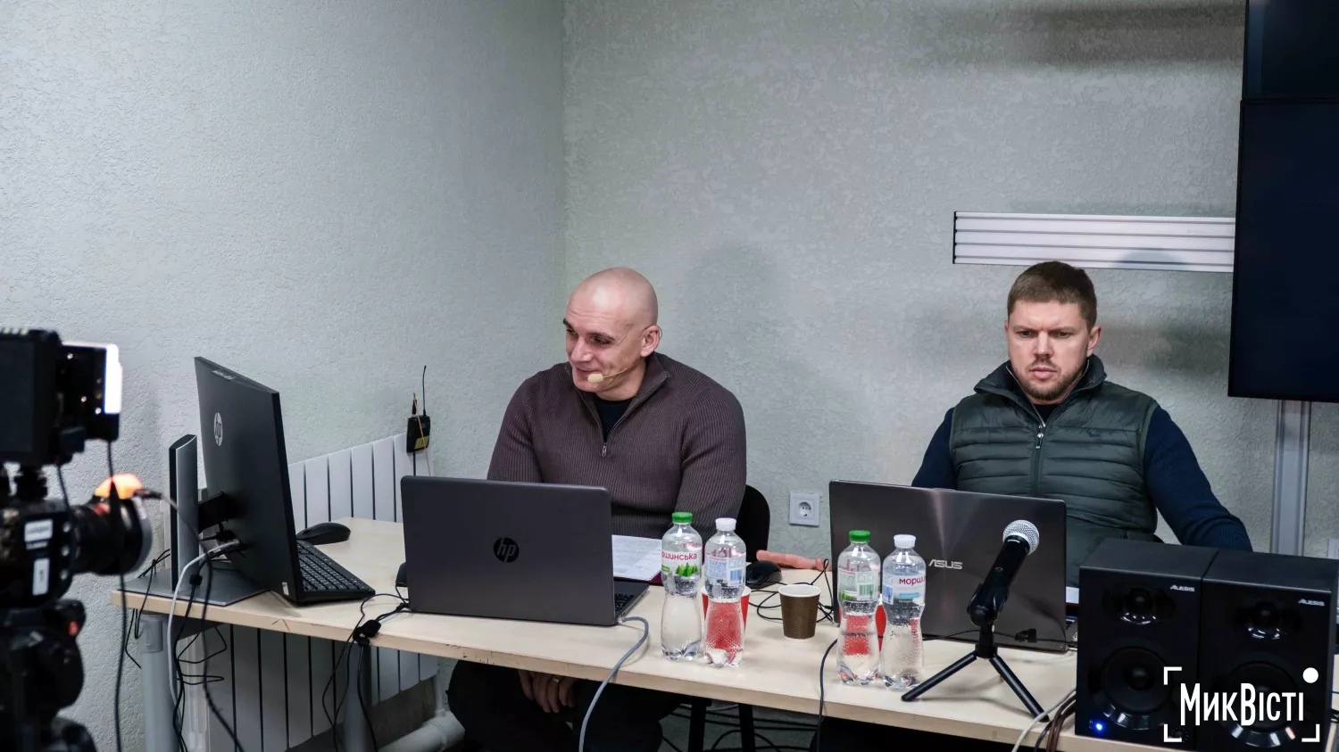 Мер Олександр Сєнкевич та секретар Миколаївської міської ради Дмитро Фалько. Фото: НикВести