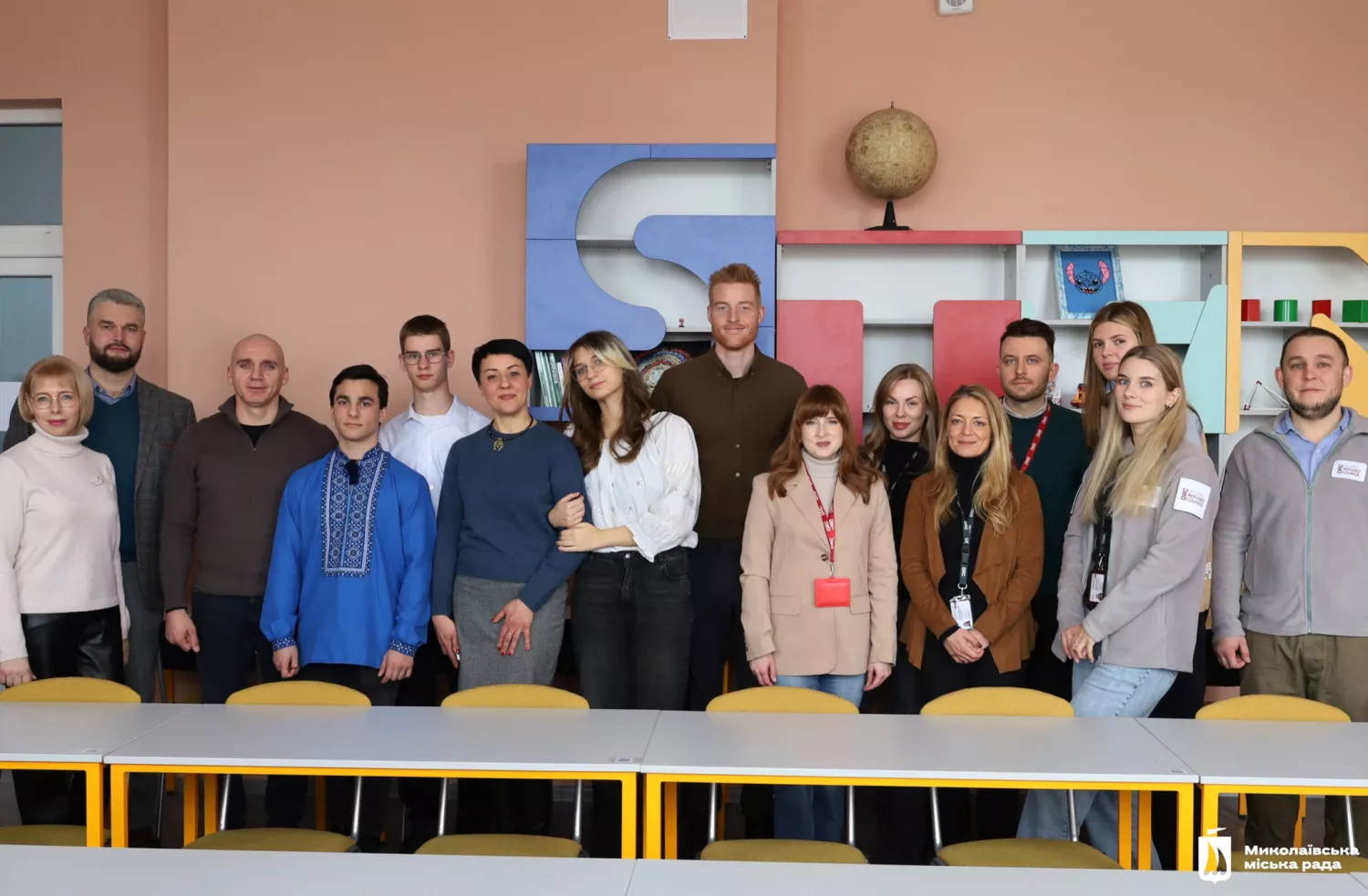 Данія допомогла відремонтувати поверх ліцею у Миколаєві. Фото: Миколаївська міська рада