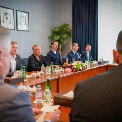 Українська делегація в Абу-Дабі 4 лютого. Фото: Рустем Умєров