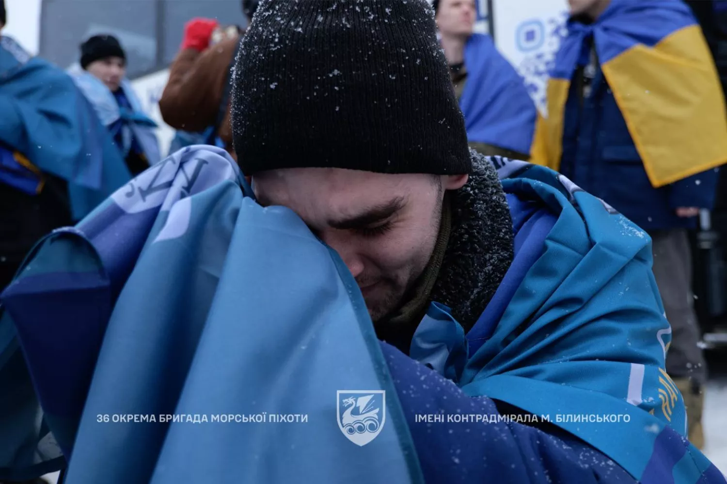 Повернення миколаївських морпіхів з полону 5 лютого 2026 року Фото: 36 ОБрМП