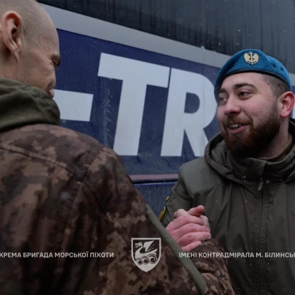 Повернення миколаївських морпіхів з полону 5 лютого 2026 року Фото: 36 ОБрМП