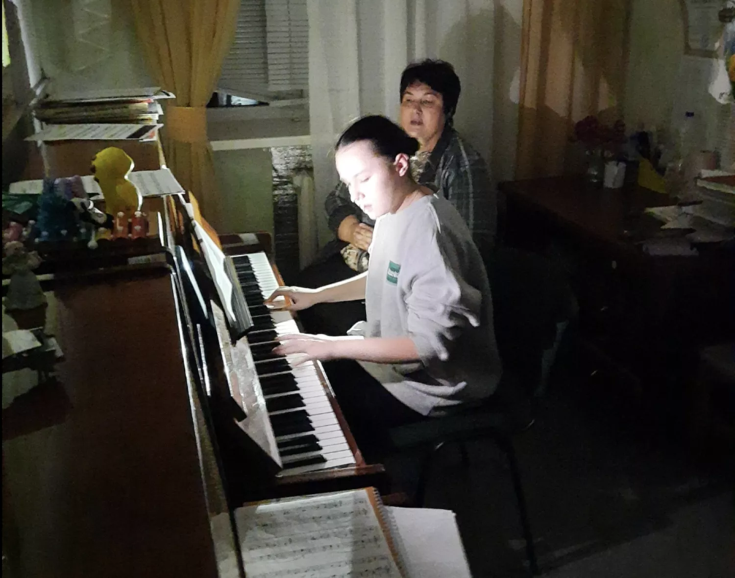 Заняття у музичній школі №5 Миколаєва. Фото: Лариса Столярова