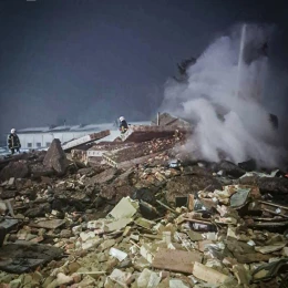 На Львівщині вибухнув газ на СТО. Фото: ДСНС