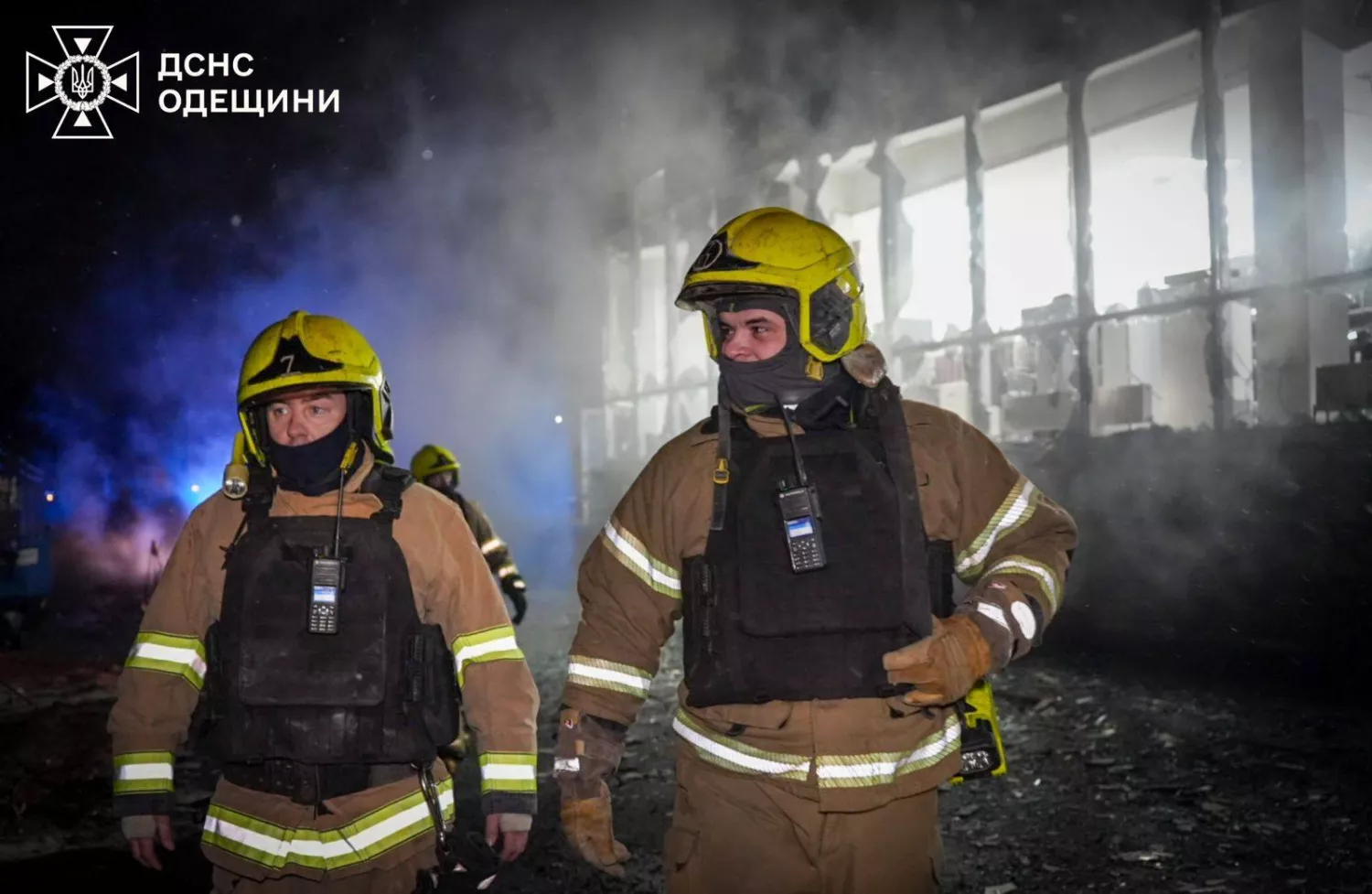 Наслідки обстрілу Одеси 9 лютого. Фото: ДСНС