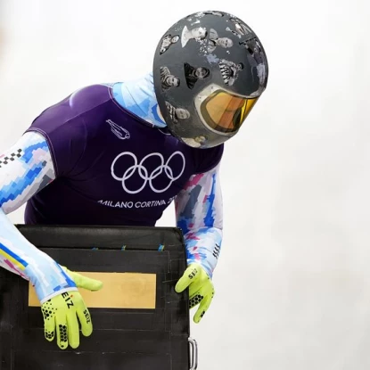 Владислав Гераскевич на тренуванні на Олімпіаді-2026. Фото: Getty Images