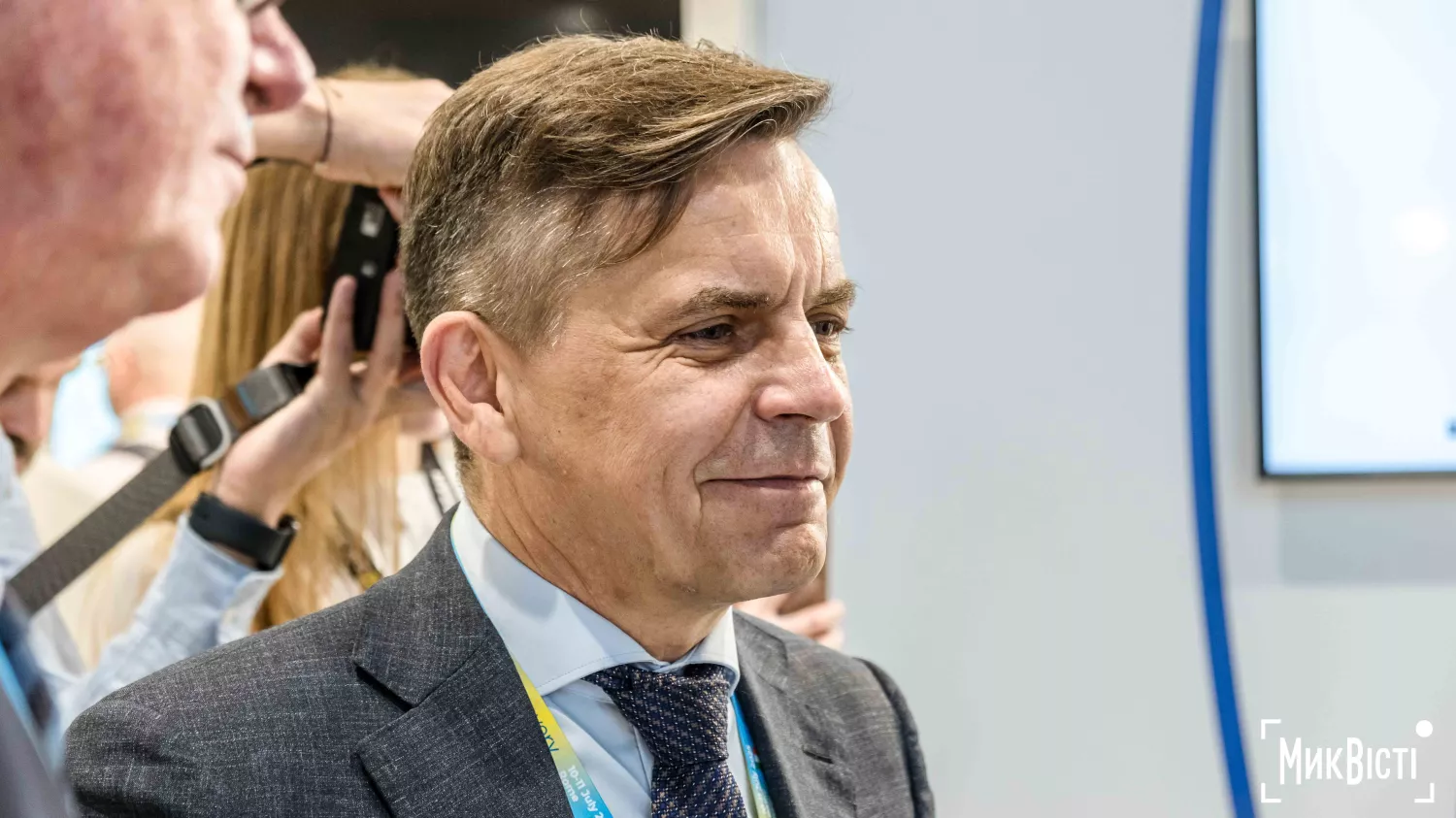 Голова Державного агентства відновлення Сергій Сухомлин під час Ukraine Recovery Conference, липень 2025 року, Рим. Фото: «МикВісті»