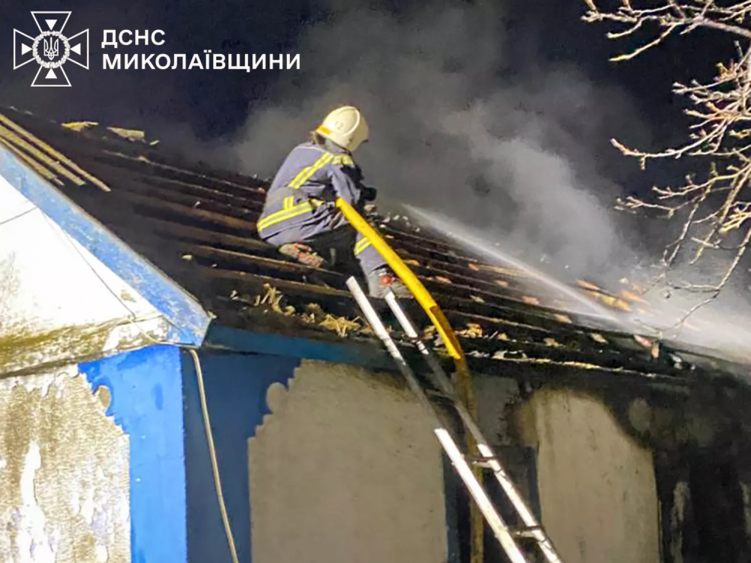 На Вознесенщині під час пожежі постраждали шість підлітків. Фото: ДСНС Миколаївщини