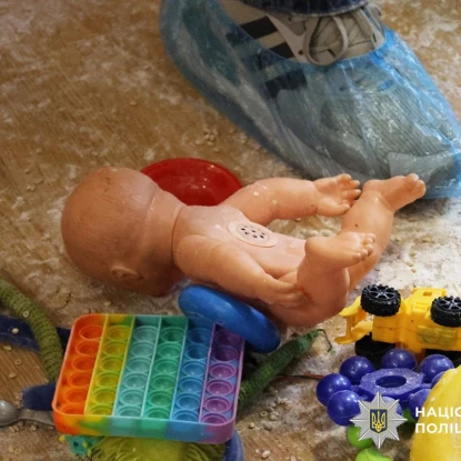 Квартира, де загинули діти, жовтень 2025 року. Фото: ГУНП Миколаївщини