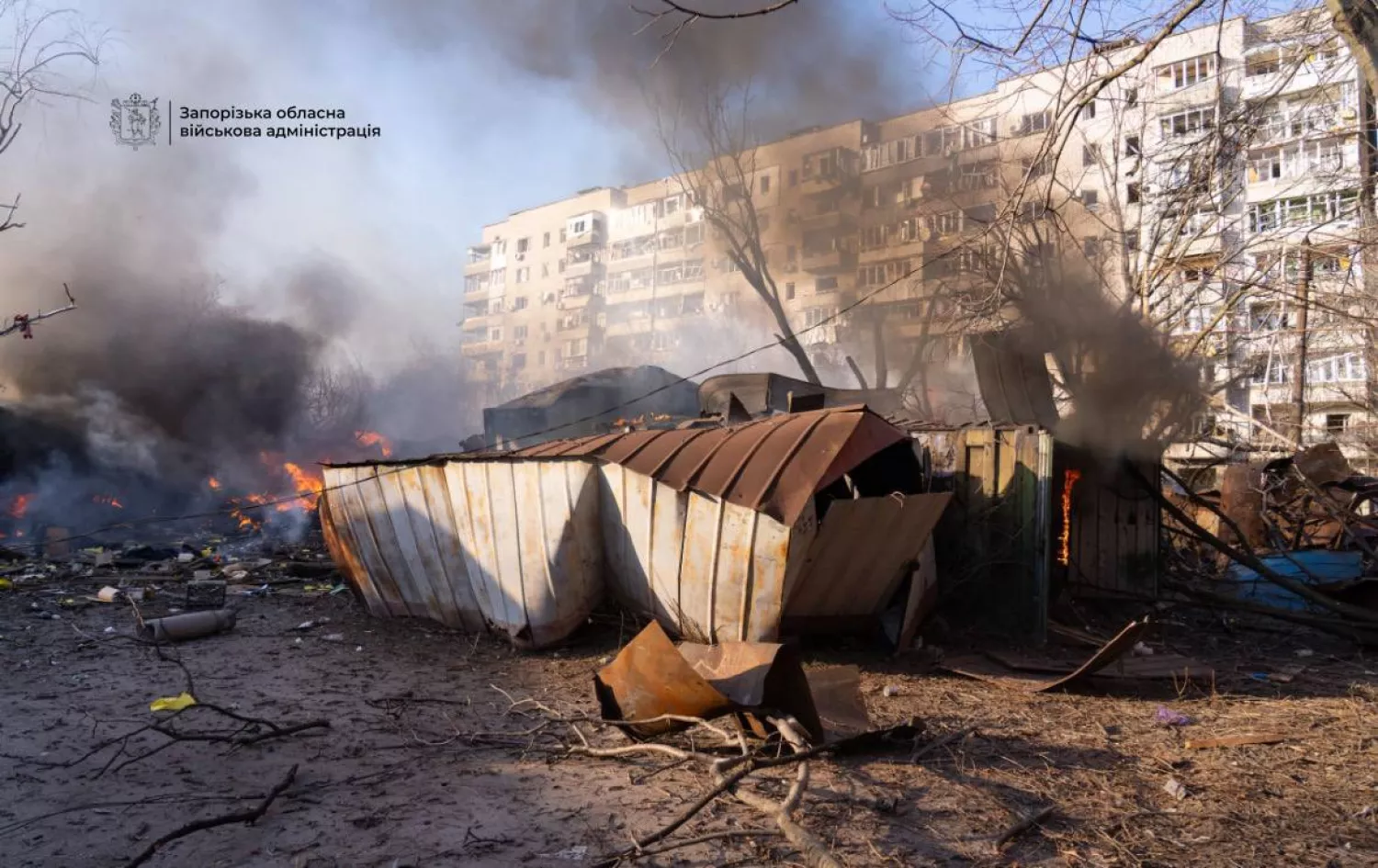 Росіяни завдали сотні ударів по Запорізькій області. Фото: Запорізька ОВА